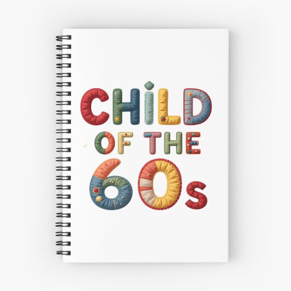 Item preview, CHILD OF THE 60s - IN COLORFUL FAUX LETTERING designed and sold by AlexOBrienArt.