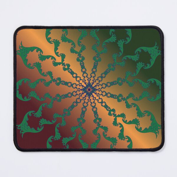 Item preview, Emerald Fire Spiral Mandala designed and sold by OIL Pattern Design .