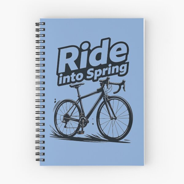 Item preview, Ride Into Spring: Seasonal Cycling Lifestyle Art designed and sold by InkWeaveShop.