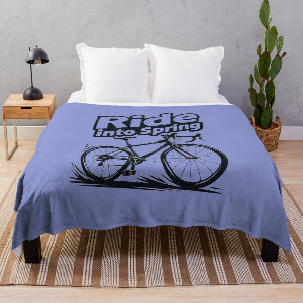 Item preview, Ride Into Spring: Seasonal Cycling Lifestyle Art designed and sold by InkWeaveShop.