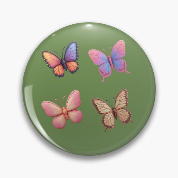 Item preview, Vibrant Quartet: Stylized 3D Butterfly Gradient Illustration Set designed and sold by sanorastyle.