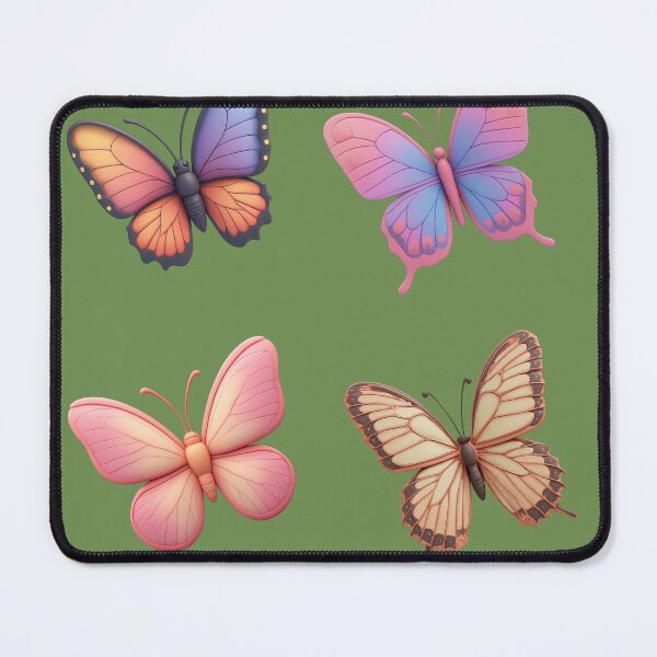 Item preview, Vibrant Quartet: Stylized 3D Butterfly Gradient Illustration Set designed and sold by sanorastyle.