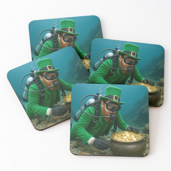 Item preview, Scuba Diving Leprechaun designed and sold by Halifaxartguy.