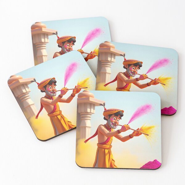 Item preview, Holi Celebration Joy – Pink Powder Splash designed and sold by Teewave-Ashish.