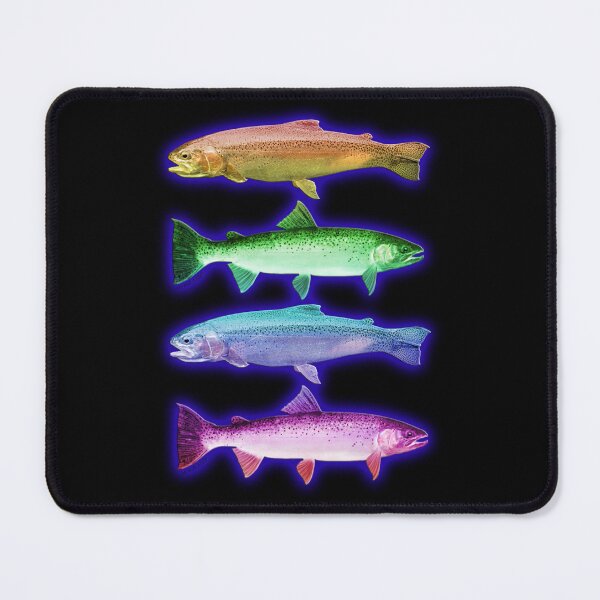 Item preview, Psychadelic Neon Trout Fish designed and sold by LettuceGardens.