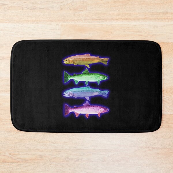 Item preview, Psychadelic Neon Trout Fish designed and sold by LettuceGardens.