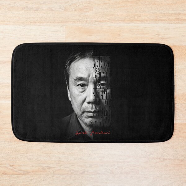 Item preview, Haruki Murakami Split Face Quote Poster designed and sold by Enea Kelo.