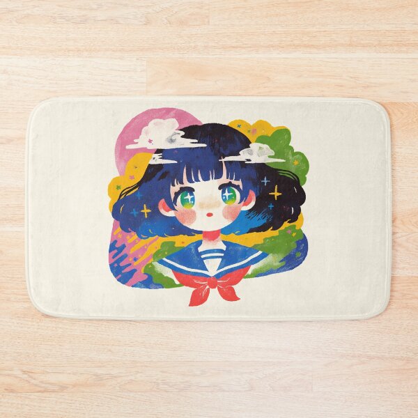 Item preview, Retro Anime Sailor Girl Portrait designed and sold by bubblegoth.