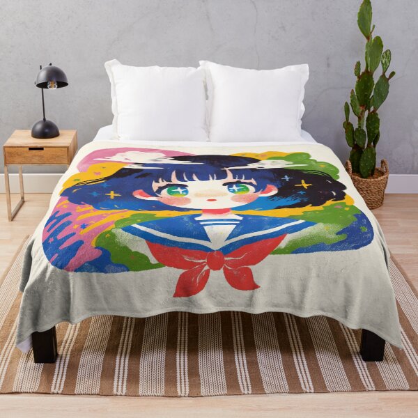 Item preview, Retro Anime Sailor Girl Portrait designed and sold by bubblegoth.