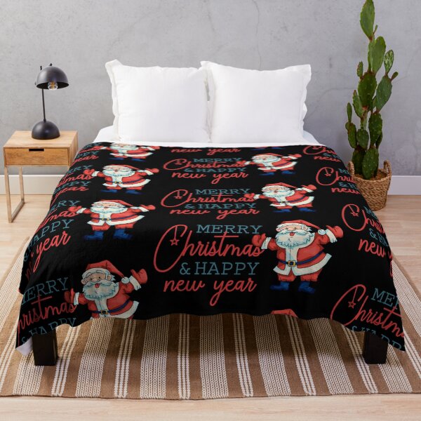 Item preview, “Cheerful Santa Claus - Merry Christmas & Happy New Year” designed and sold by Print-wala.