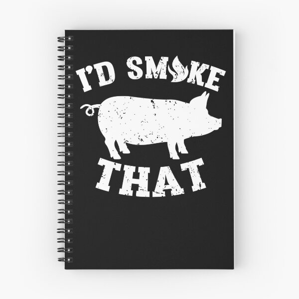 Item preview, Funny Distressed I'd Smoke That Pork Pig Shirt Gear designed and sold by DynamicDesign.