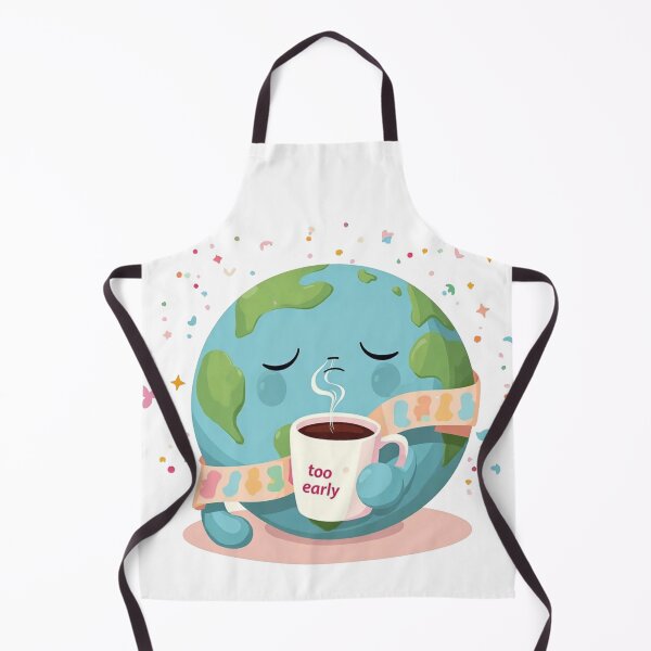 Item preview, Sleepy Earth Drinking Morning Coffee designed and sold by PMTaurus.