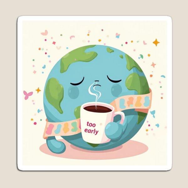 Item preview, Tierra soñolienta tomando café por la mañana designed and sold by PMTaurus.