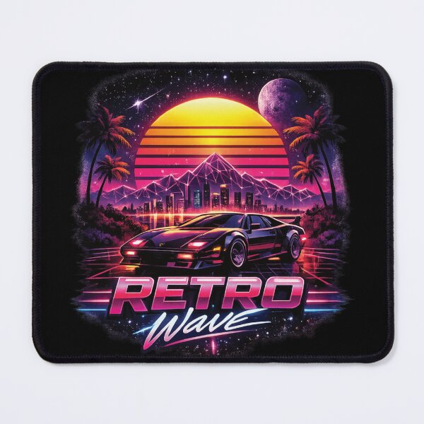 Item preview, Retro Wave Synthwave Aesthetic – Neon Sunset 80s Vaporwave Car Shirt designed and sold by 486DesignCo.