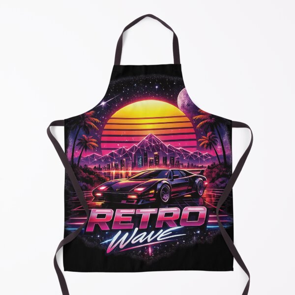 Item preview, Retro Wave Synthwave Aesthetic – Neon Sunset 80s Vaporwave Car Shirt designed and sold by 486DesignCo.