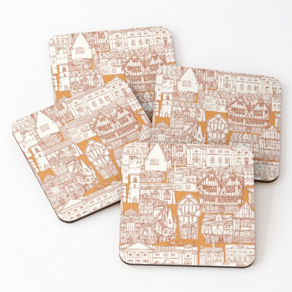 Item preview, York toile naranja óxido designed and sold by scrummy.
