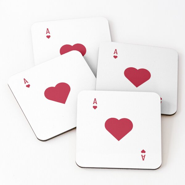 Item preview, ACE OF HEARTS Dark Red designed and sold by bembureda.
