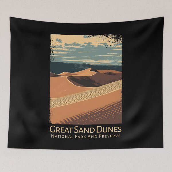 Aperçu de l'œuvre Parc national et réserve des dunes de Grand Sand - Colorado créée et vendue par GoodOldVintage.