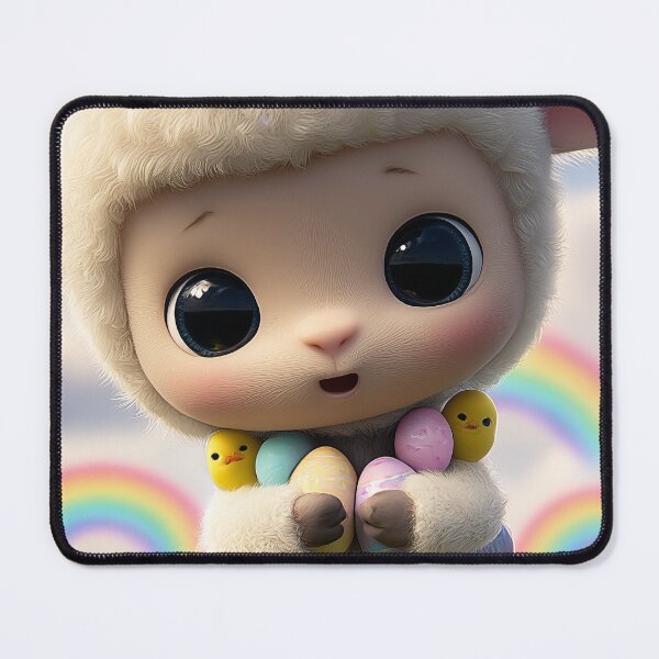 Item preview, Cute Fluffy Easter Lamb with Little Chicks designed and sold by Stellar Geometry.