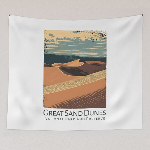 Aperçu de l'œuvre Parc national et réserve des dunes de Grand Sand - Colorado créée et vendue par GoodOldVintage.