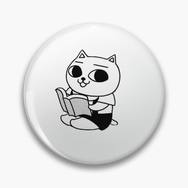 Item preview, y2k Nekojiru "Cat Soup" Little Reading Cat Sticker designed and sold by babyfangs.