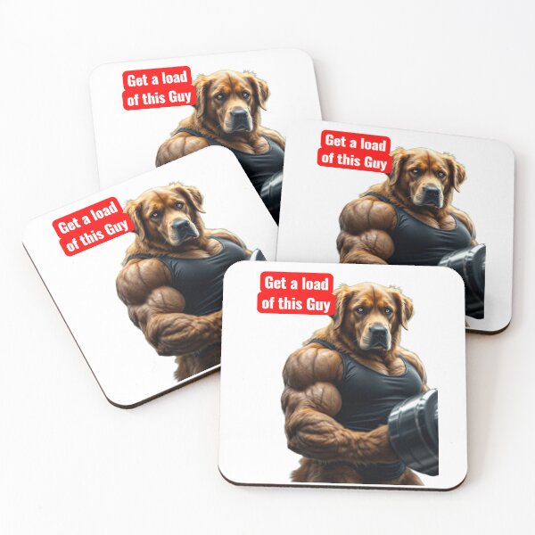 Item preview, Get A Load Of This Guy | Funny Buff Dog Gym Meme designed and sold by Top Pixora.