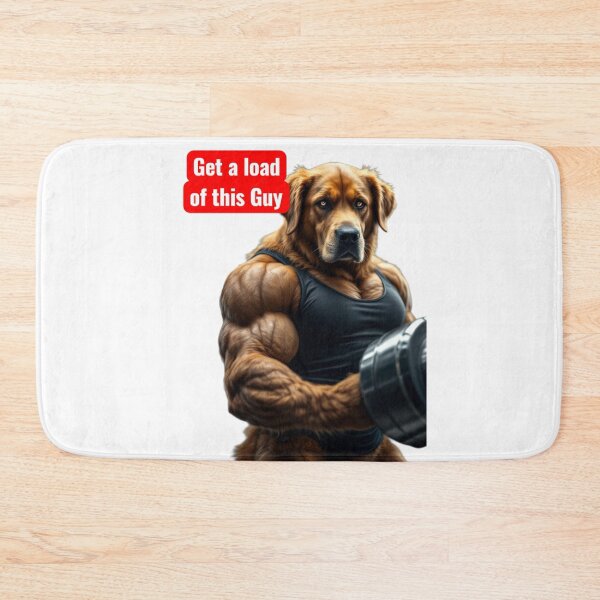 Item preview, Get A Load Of This Guy | Funny Buff Dog Gym Meme designed and sold by Top Pixora.