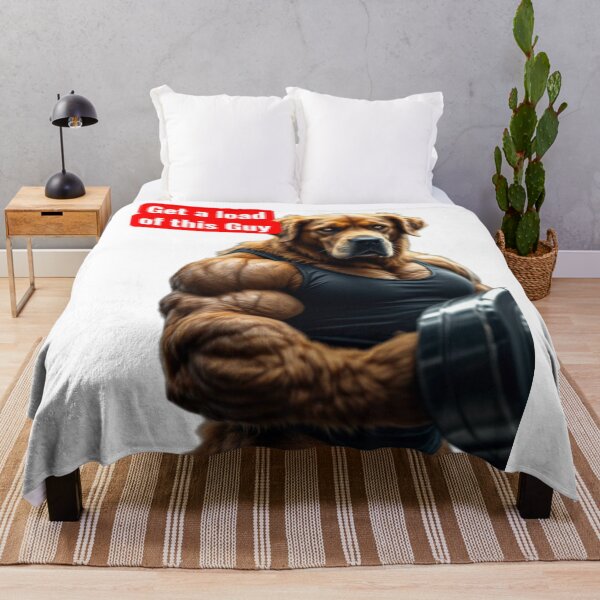 Item preview, Get A Load Of This Guy | Funny Buff Dog Gym Meme designed and sold by Top Pixora.
