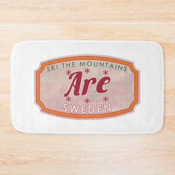 Item preview, Åre, Sweden, Ski, textured skiing badge designed and sold by Wanderful-roads.