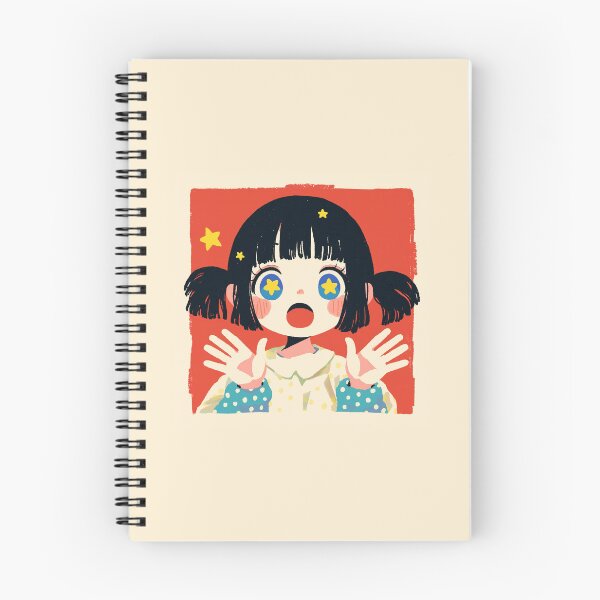 Item preview, Star Eyes Retro Kawaii Girl designed and sold by bubblegoth.
