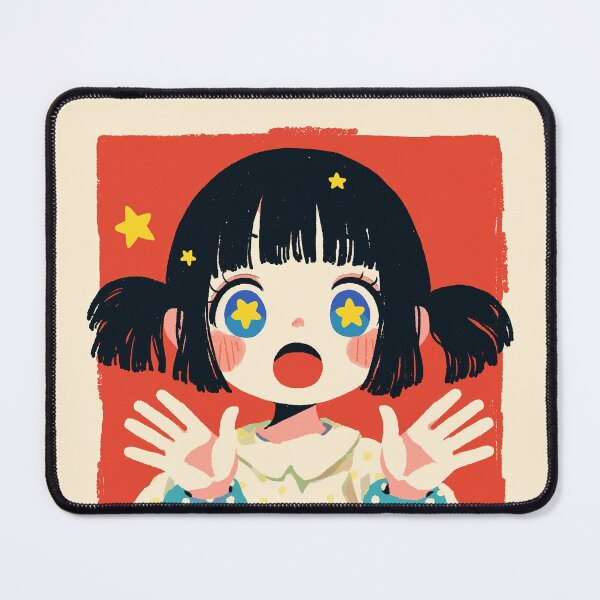 Item preview, Star Eyes Retro Kawaii Girl designed and sold by bubblegoth.