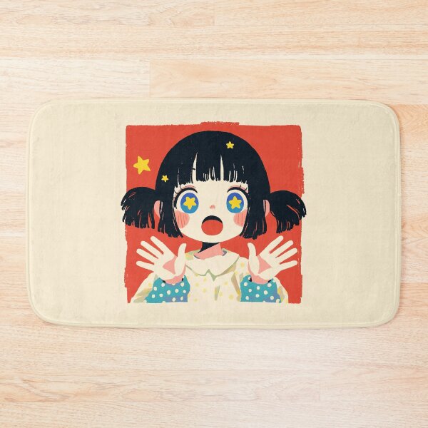 Item preview, Star Eyes Retro Kawaii Girl designed and sold by bubblegoth.