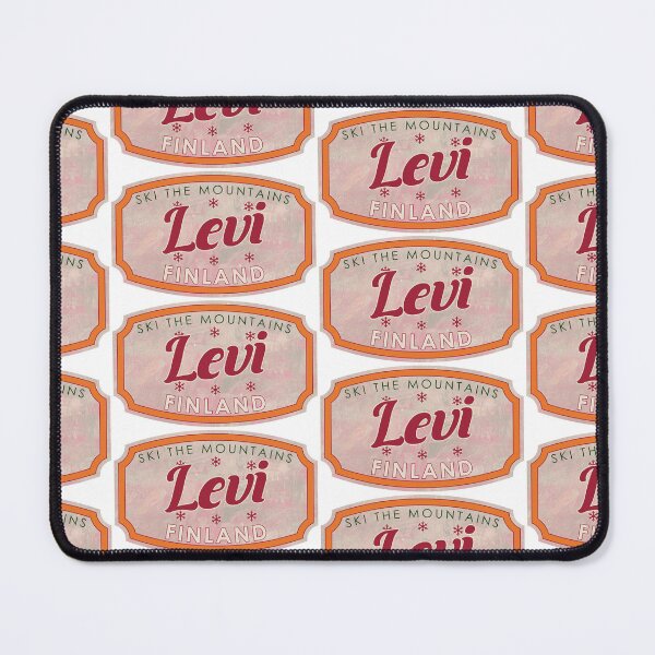 Item preview, Levi, Finland, Ski, textured skiing badge designed and sold by Wanderful-roads.