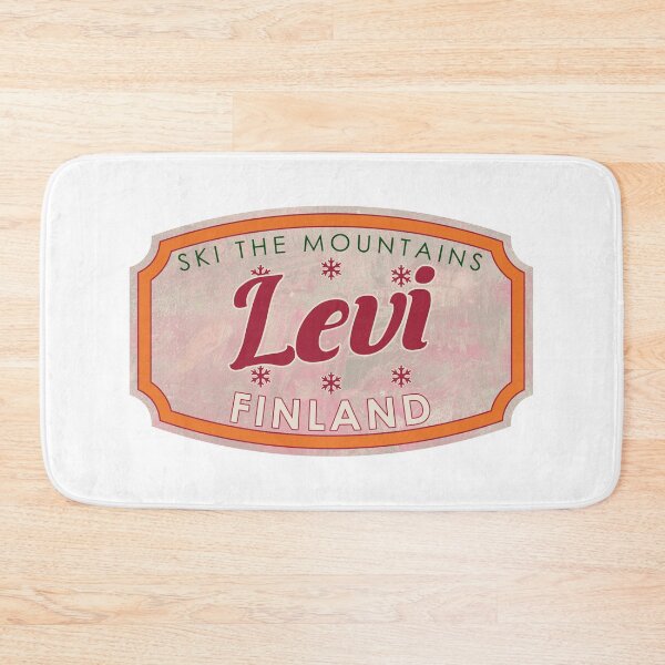Item preview, Levi, Finland, Ski, textured skiing badge designed and sold by Wanderful-roads.