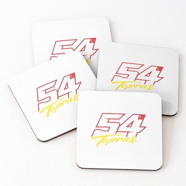Item preview, Toprak 54 Racing Typography: Red and Yellow Turkish Motor Sports Graphic designed and sold by Colorful-Garden.