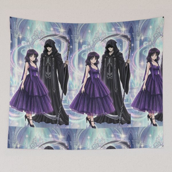 Item preview, Princess Saturn ruling next to Death.   designed and sold by Solace Sparkles.