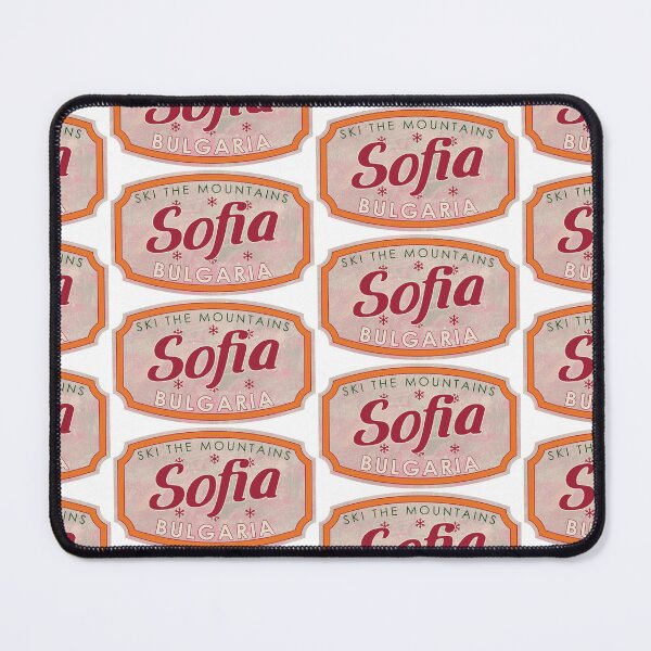 Item preview, Sofia, Bulgaria, Ski, textured skiing badge designed and sold by Wanderful-roads.