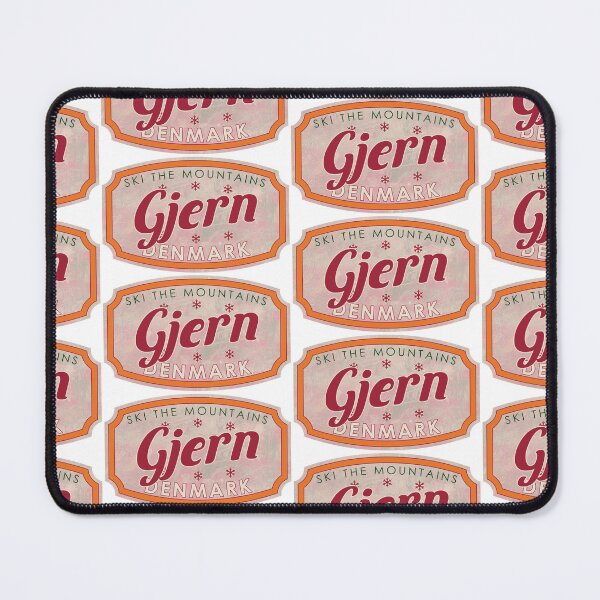 Item preview, Gjern, Denmark, Ski, textured skiing badge designed and sold by Wanderful-roads.