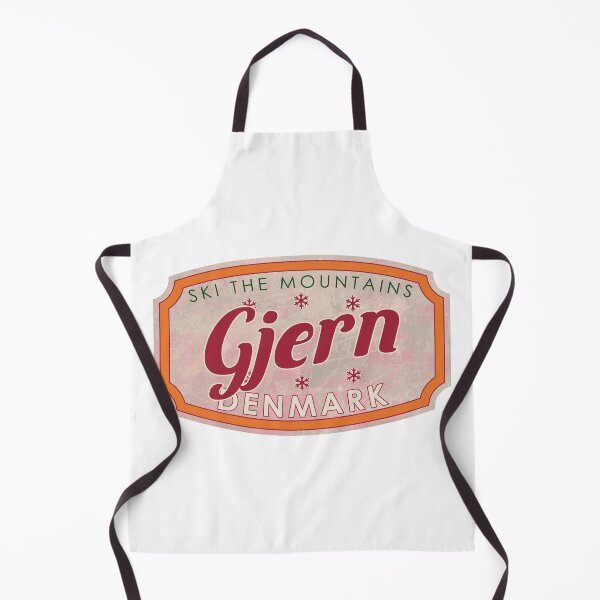 Item preview, Gjern, Denmark, Ski, textured skiing badge designed and sold by Wanderful-roads.
