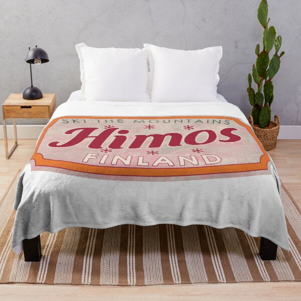Item preview, Himos, Finland, Ski, textured skiing badge designed and sold by Wanderful-roads.