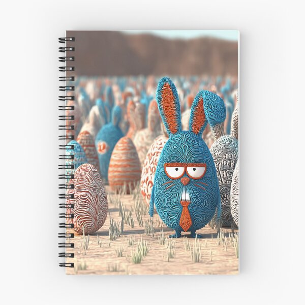 Item preview, Unique Artistic Easter Bunny with Textured Eggs designed and sold by Stellar Geometry.