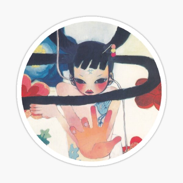 Aya Takano ~ Cute Girl Painting Sticker