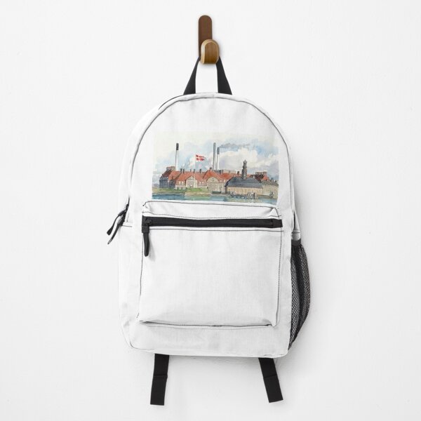 Item preview, Copenhagen - Nyholm Central Guardhouse. Watercolor designed and sold by Gene Lvov.