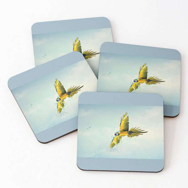Item preview, Born to Fly Parrot - Minimalist Line Art Tropical Bird Freedom designed and sold by Design4AllThings.