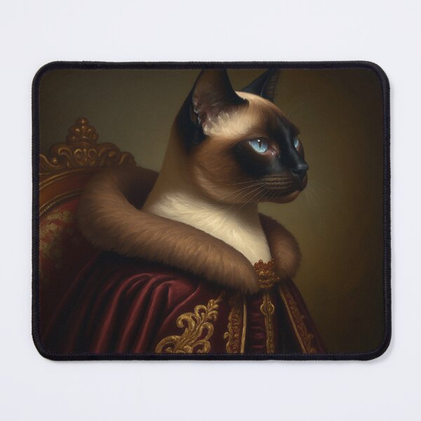 Item preview, Royal Siamese Cat Renaissance Portrait designed and sold by Rutvain.