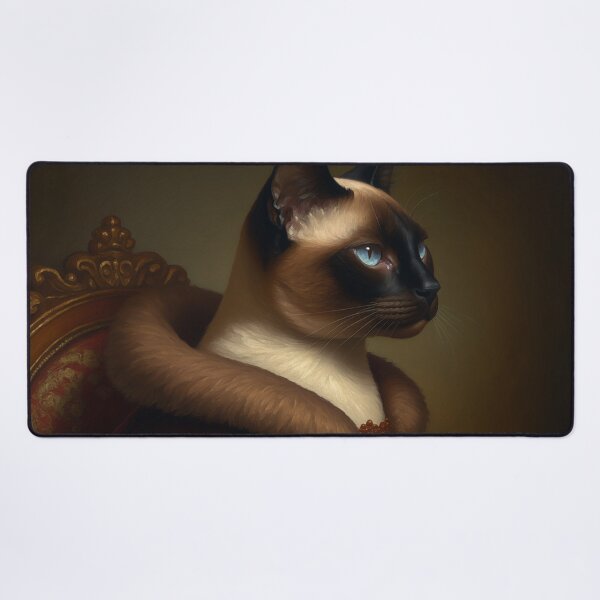 Item preview, Royal Siamese Cat Renaissance Portrait designed and sold by Rutvain.