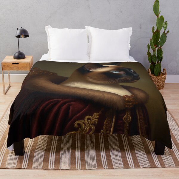 Item preview, Royal Siamese Cat Renaissance Portrait designed and sold by Rutvain.