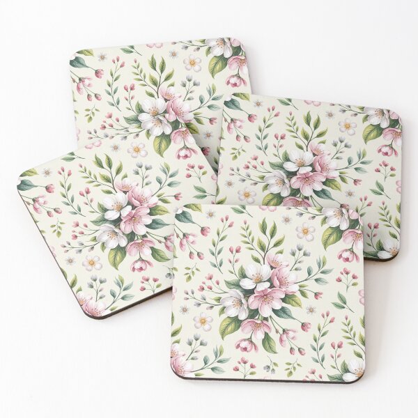 Item preview, Delicate Cherry Blossom Spring Floral Seamless Pattern designed and sold by Midnight Veil Designs.