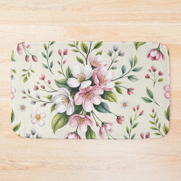Item preview, Delicate Cherry Blossom Spring Floral Seamless Pattern designed and sold by Midnight Veil Designs.