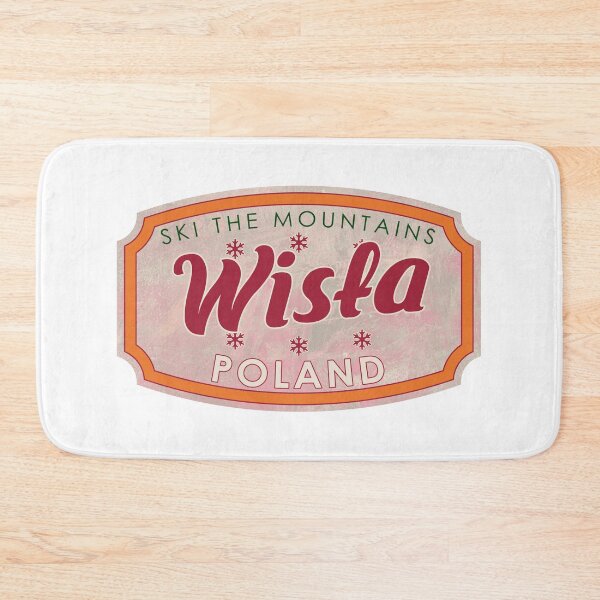 Item preview, Wisła, Poland, Ski, textured skiing badge designed and sold by Wanderful-roads.
